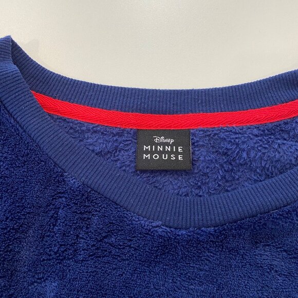 Disney Minnie Mouse Navy Blue Fleece plush Pullover Sweatshirt Daydreamer Graphi - Picture 4 of 14